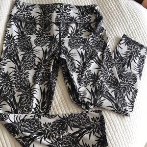 Evcr pineapple print leggings